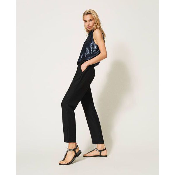 7. Tuta paillettes Blu-nero Twin Set 211lm28aa