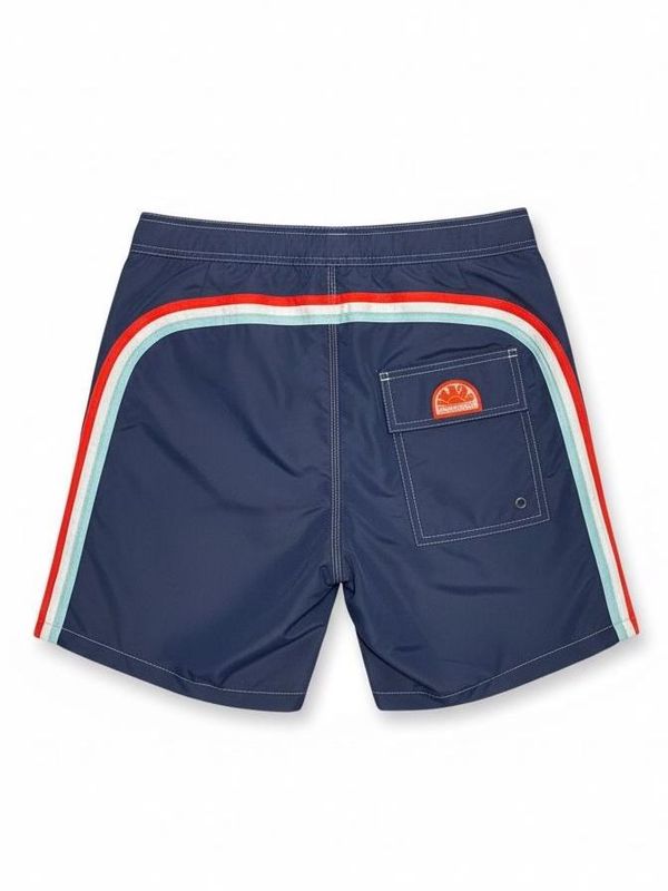 1. Pantaloncino mare vita fissa navy 24 Sundek m503bdta100