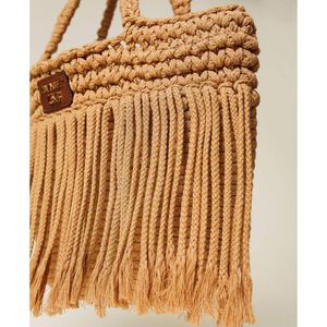 3. Borsa corda frange Cuban sand Twin Set 221lm7zjj