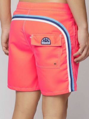 Iconic medium shorts Fluo orange Sundek