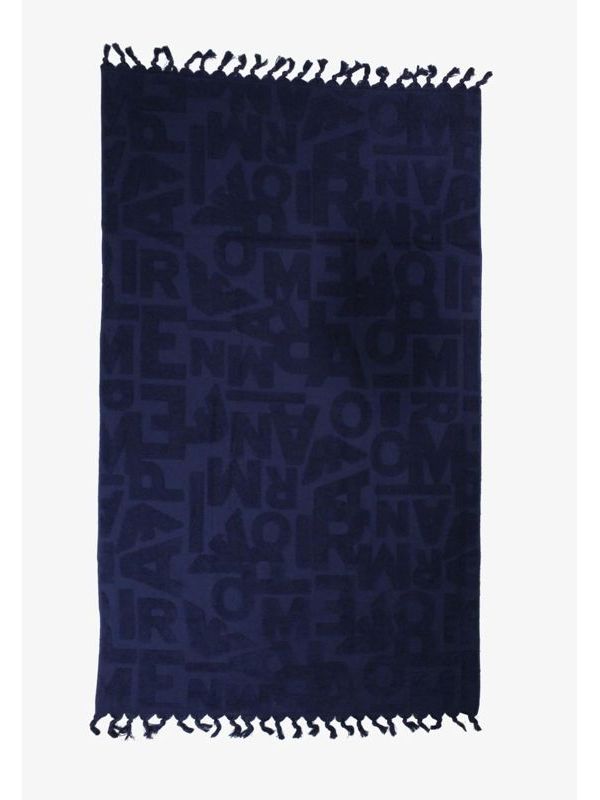 1. Telo pareo lettere Blu Emporio Armani 2317623r452