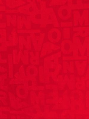 Letter pareo towel red Emporio Armani