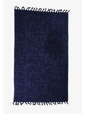 2. Telo pareo lettere Blu Emporio Armani 2317623r452