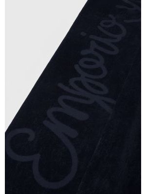 Terry beach towel Blue Emporio Armani