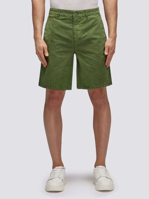 1. Bermuda popeline stonewashed Dark ar. Green Sundek m231wkpp900
