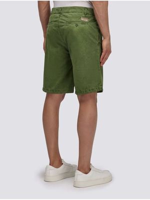 2. Bermuda popeline stonewashed Dark ar. Green Sundek m231wkpp900