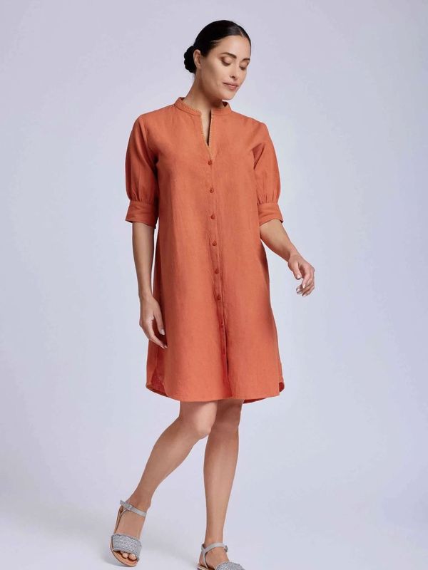 Abito camicia Iris Arancio David InFashionStore