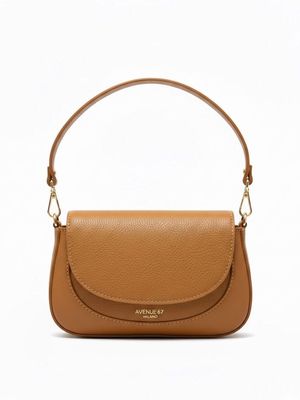 Scarlet Hard Shell Bag with Flap Leather Avenue 67