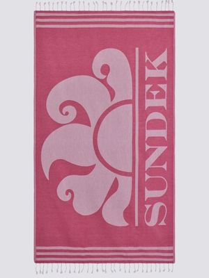 Telo mare con maxi logo Fouta Ibisco Sundek