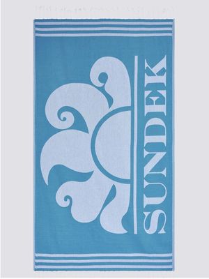 Telo mare con maxi logo Fouta Oversea Sundek