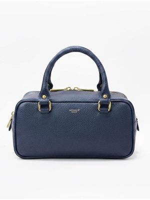 Fabiola Leather Satchel Blue Avenue 67