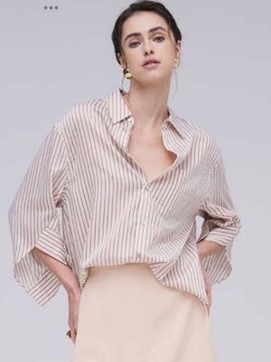Camicia a righe Sogato Beige-cocco H2O