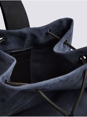 4. Borsa a spalla in canvas lavato Navy 01 Sundek am248abca500