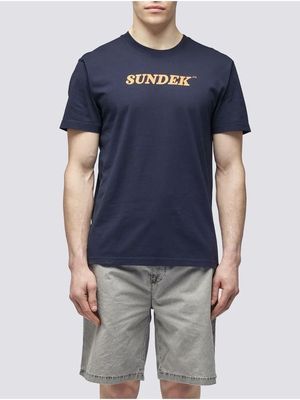 1. T-shirt con logo Navy02 Sundek m287tej7800