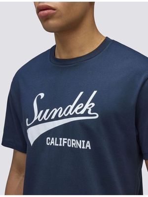 1. Sundek logo T-shirt Navy Sundek m682tej7800